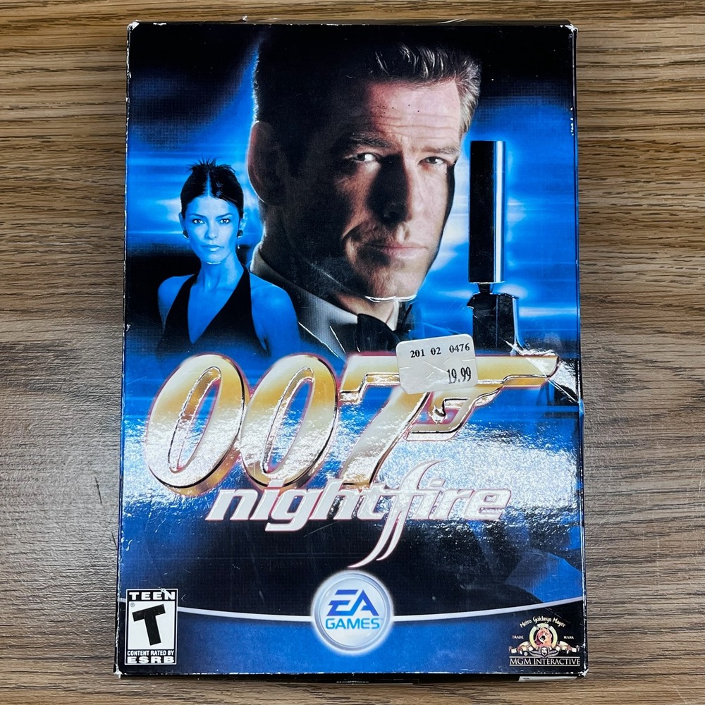 EA Games James Bond 007 Nightfire PC Game Big Box 2-Disc Set Retro Spy Action